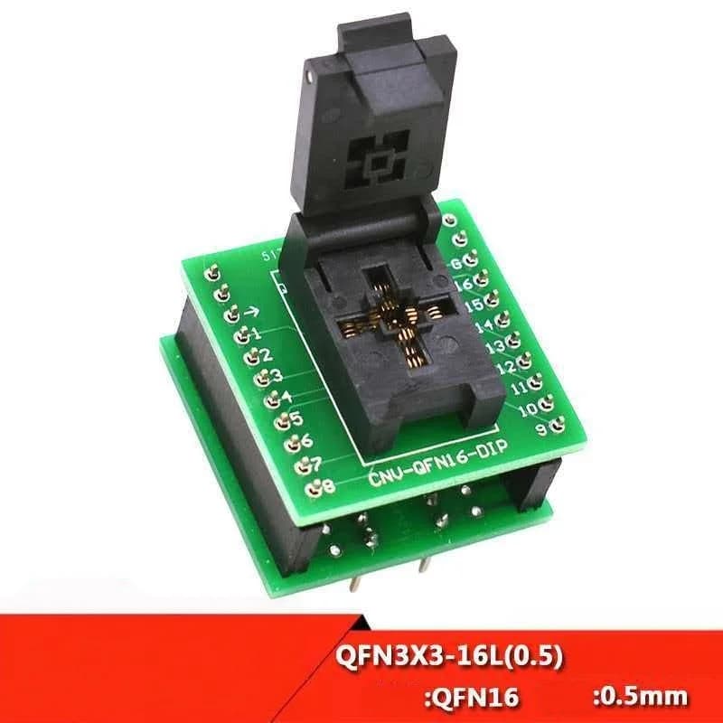 QFN16/QFN3X3-16L (0.5) IC chip aging test, burning and programming adapter, high temperature resistance