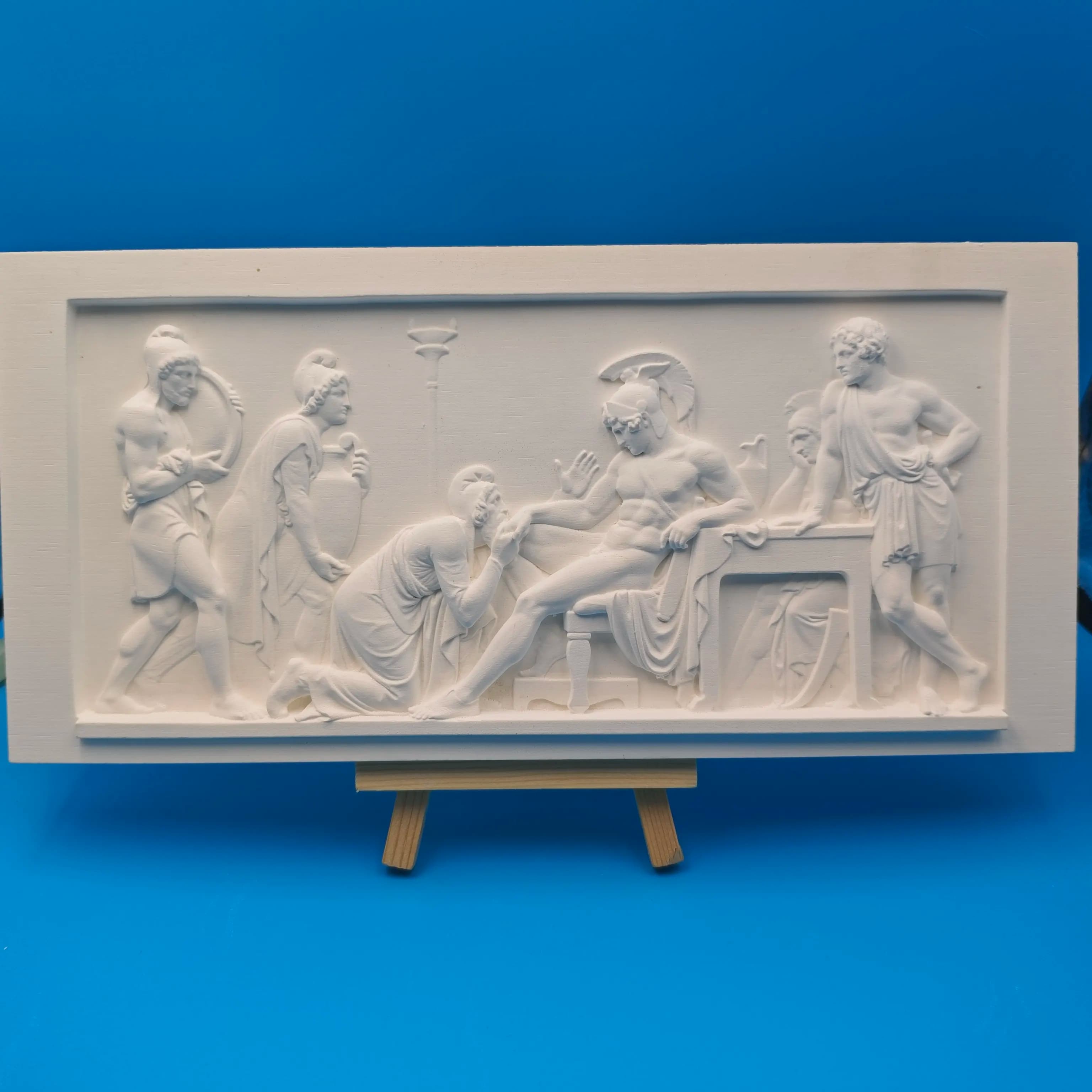 Home Decoration Sculpture Statue, Ancient Greek War Theme Relief, Hotel Decoration, Office Decoration