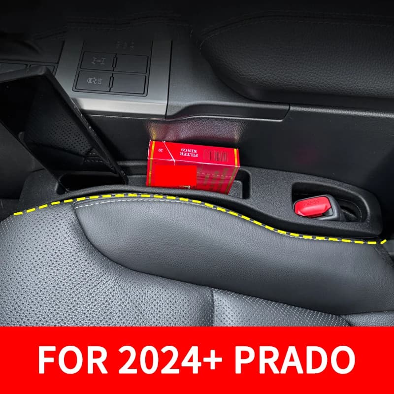 Car Seat Gap Filler Strips Leak Proof Seat Crevice Storage Organizer for Toyota Prado 2024-2026 LC250 Interior Accessories
