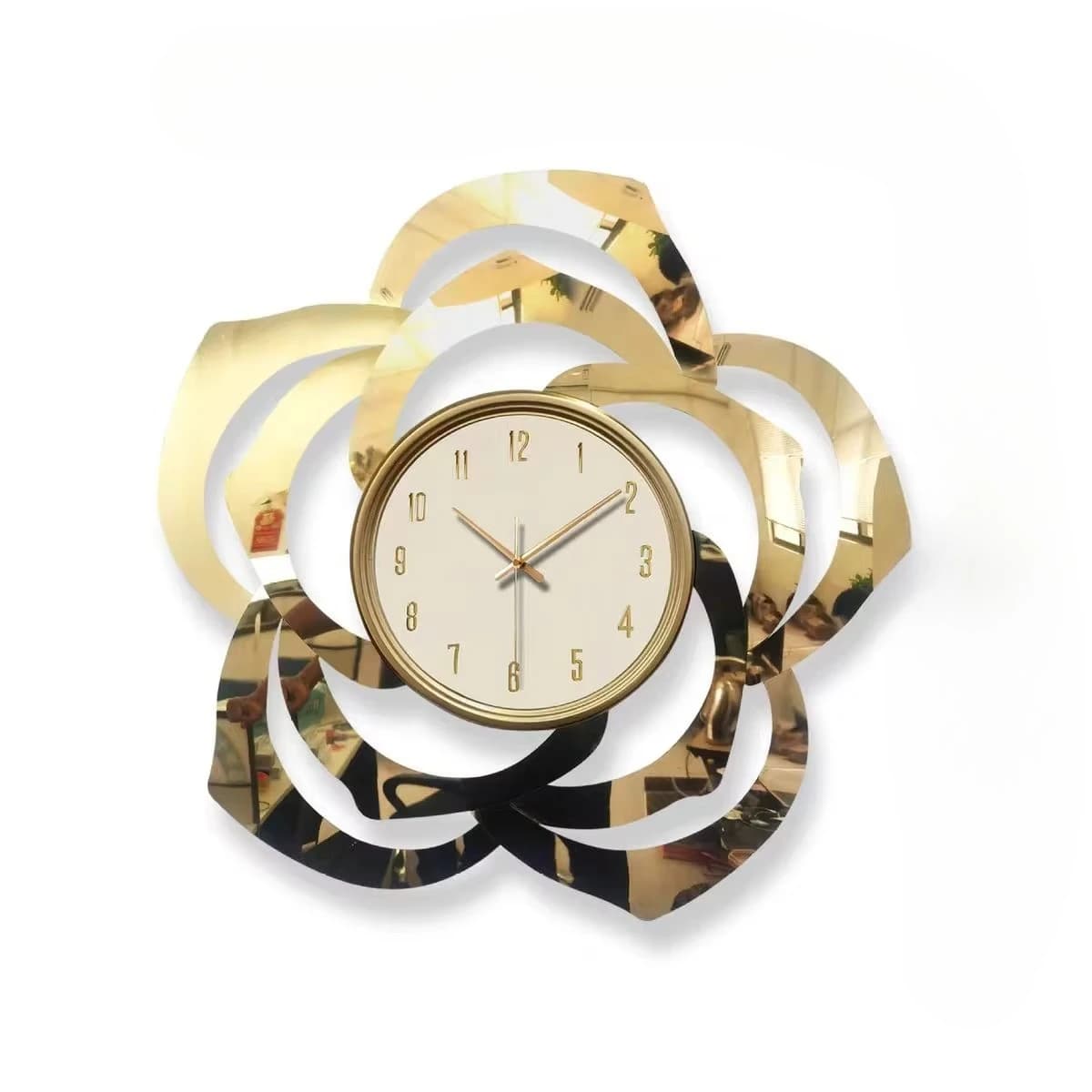 &c 70X70CM    Mirrored Large Dropshipping Products 2024 Modern Luxury Wall Hanging Clock Decorative