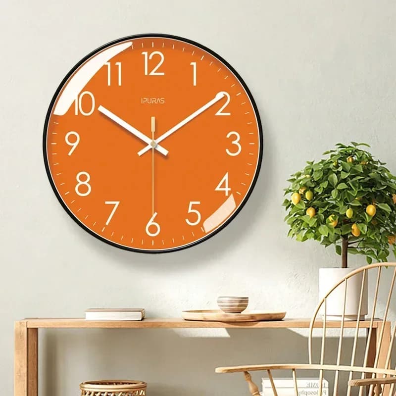 2025 New 10/12/14 Inch Wall Clocks Living Room Bedroom Simple Fashion Creative Home Decoration Silent Sweep Second Quartz Clock