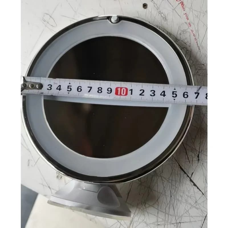 Flexible 10x Magnifying Vanity Mirror with Lights Touch Screen Lighting Dressing Makeup Lamp Bottom Sucker Portable Design LED