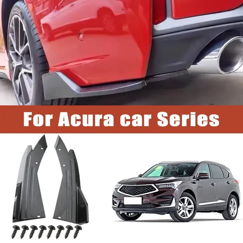 2pcs Rear Bumper Spoiler Lip Splitter Diffuser Anti-Crash Winglet Car Mod For Acura RDX MDX TLX Integra CDX ZDX NSX TL TSX RDX