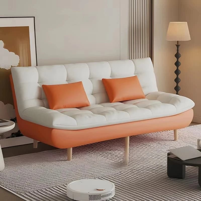Foldable living room sofa, modern minimalist living room creativity, cream sofa