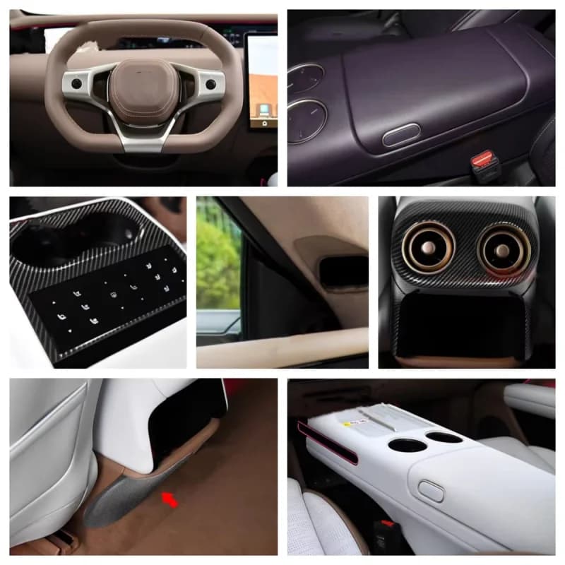 For Changan avatr 07 2024-2025 center shift/Front triangle/Rear outlet/cup frame/steering wheel interior accessories