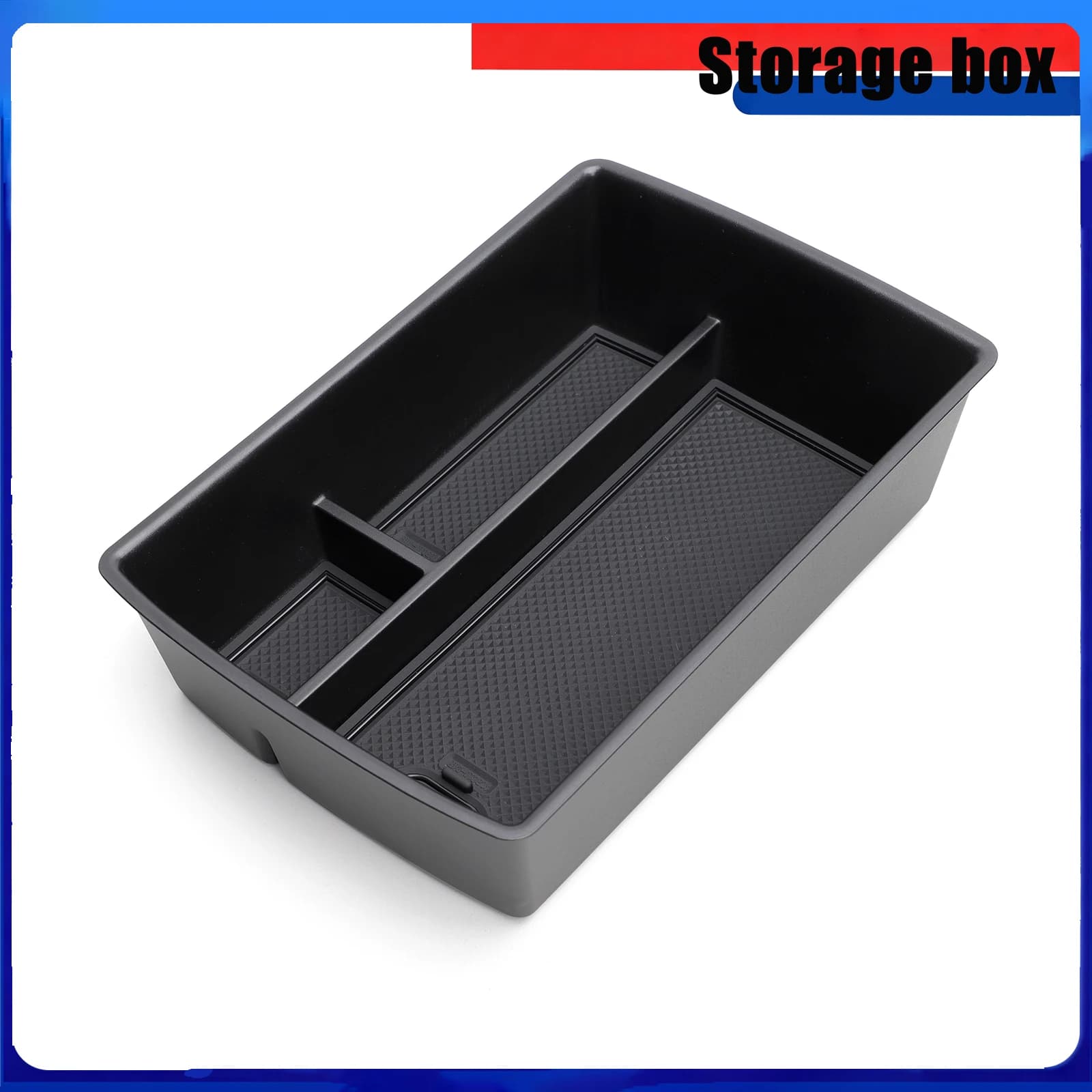 Center Console Armrest Storage Box Car Tray ABS Organizers Accessories Tidying Black For Leapmotor C10 2024-2026 C16 2024 2025