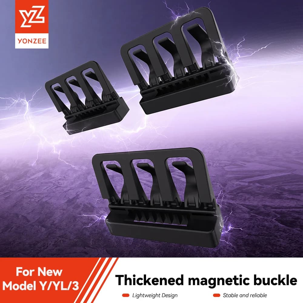 YZ  for Tesla Model Y YL Model 3 Highland Juniper 2025-2026 Sunshade Upgraded Thickened Magnetic Suction Black Clips 3PCS Black