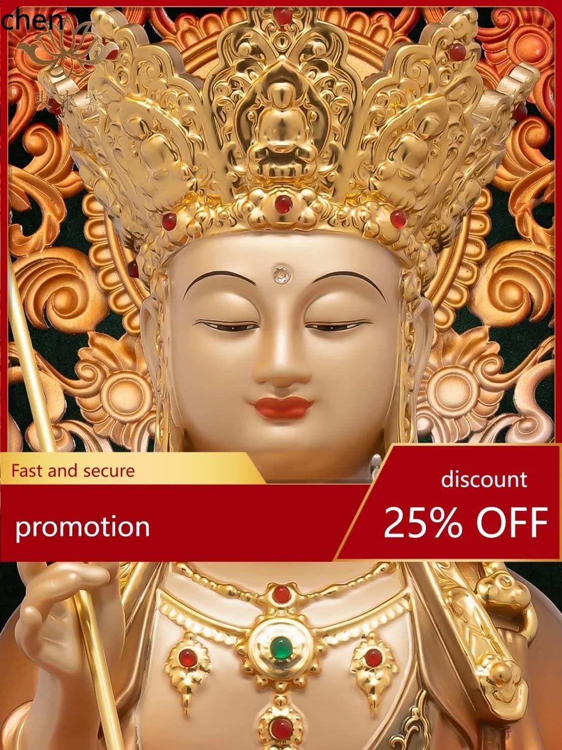 Cz1 ksitigarbha bodhisattva statue bronze statue great vow buddha statue jiuhua mountain full copper