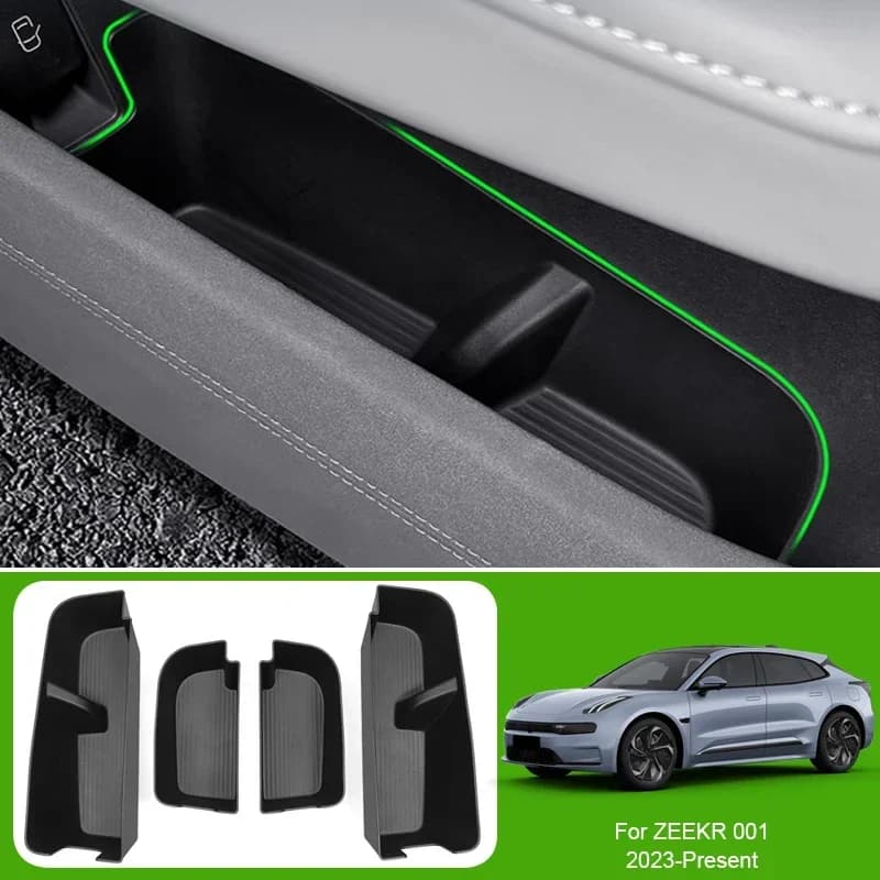 Car Lower Central Control Armrest Box Storage ABS GPS Door Organizer Barrel For ZEEKR 001 2023-Present Auto Tidying Box