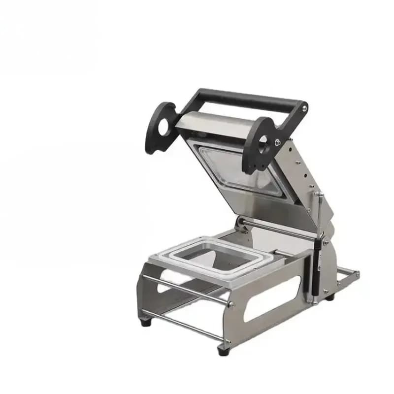 Manual hot meal tray sealing machine