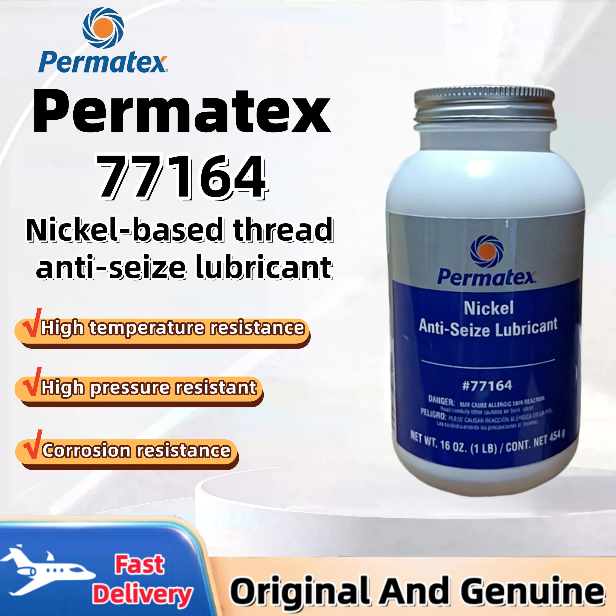 Permatex 77164 Nickel Anti-Bite Temperature Resistant Maintenance Anti-Oxidation Lubricant for Parts