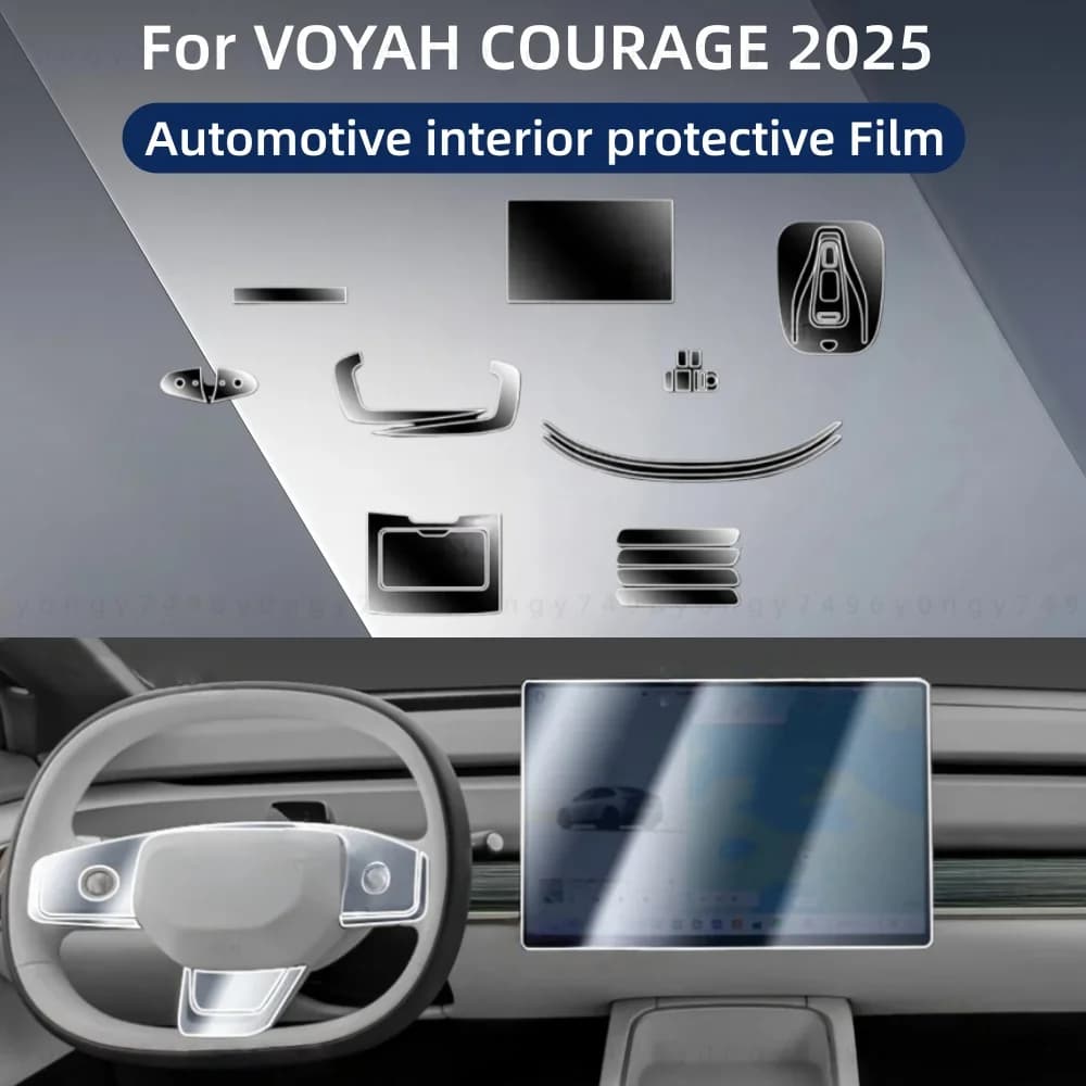 For VOYAH COURAGE 2025 Car Interior Protection Anti-Scratch Film instrument Center Control Navigation Screen Accessories