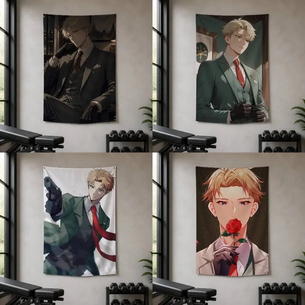 Spy x Family Loid Forger  Decorative Wall Flag Banner for Home Garden Garage Indoor Outdoor Decor