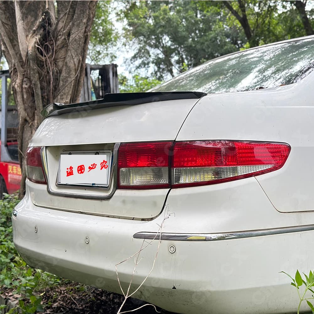 For Honda Accord 7th Gen 2003-2007 M4 Carbon Fiber Rear Trunk Lid Spoiler Glossy Black Aesthetic Car Accessory
