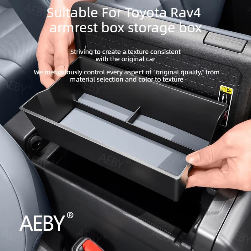 For Toyota Rav4 2026 Center Console Tray,Armrest Storage Box,non-slip,Center console storage,Automotive interior accessories