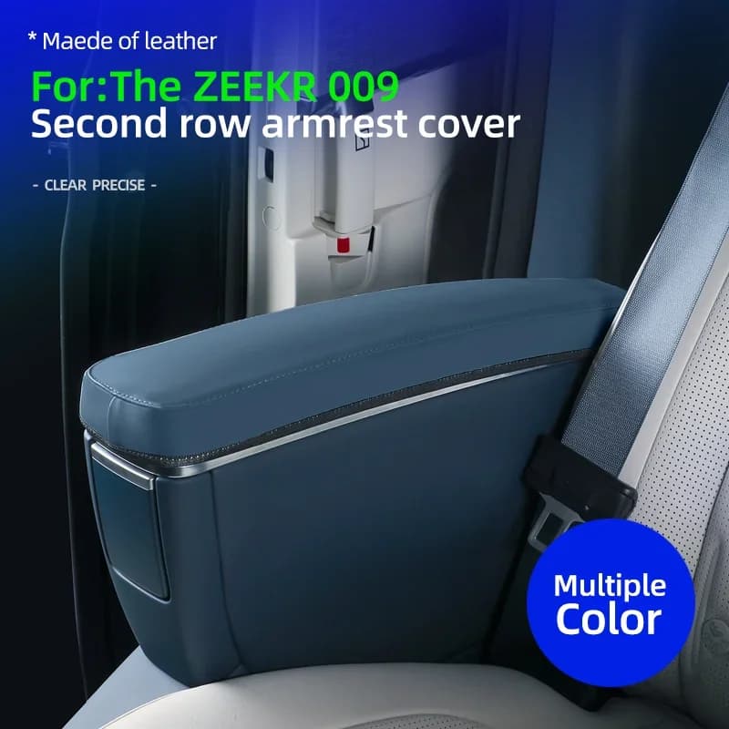 For Zeekr 009 2022 2023 2024 Second Row Seat Armrest Leather Protective Cover Modification Accessories