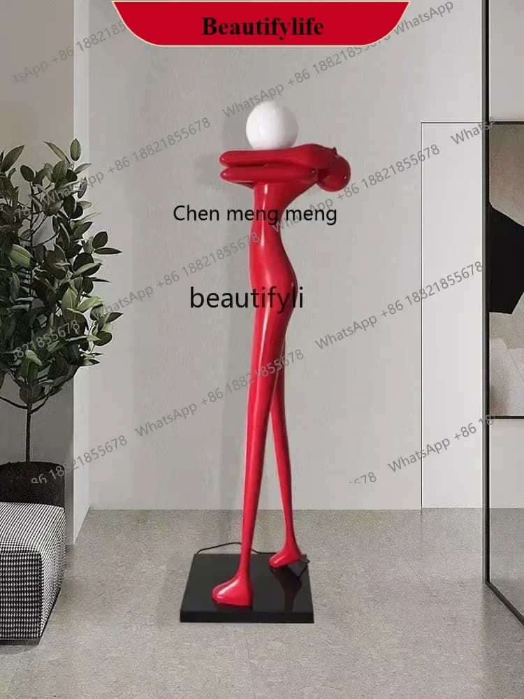 G153 Humanoid Art Sculpture Floor Lamp Hotel Lobby Living Room Abstract Decoration Modern Creative Villa Decoration Corridor Lig