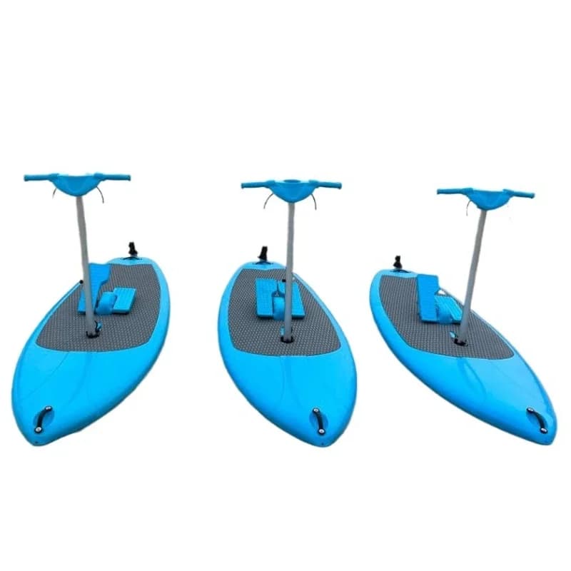 Water, sports bike, board with pedals, stable chassis