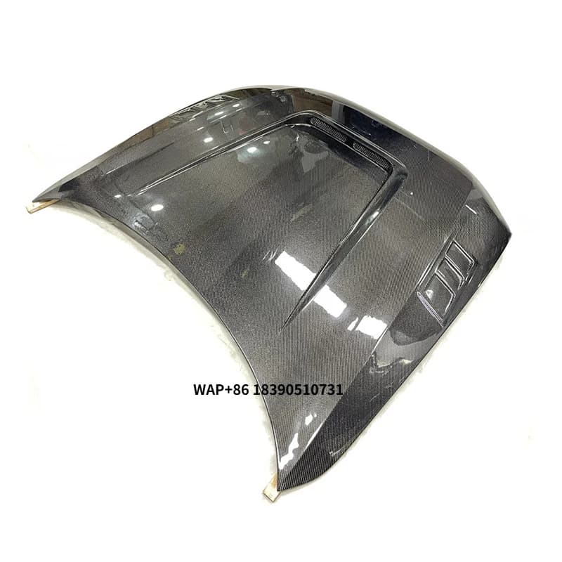 High Quality Real Carbon Fiber Fibre Front Engine Hood Clear Car Bonnet for A6 2012-2018