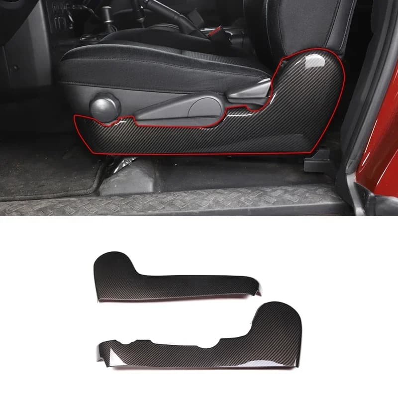 For 2007-2021 Toyota FJ Cruiser ABS Carbon Fiber Style Car Styling Seat Side Panel Decorative Sticker Car Interior Accessories