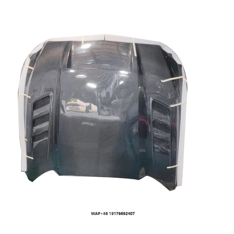 High Quality TF Style Carbon Fiber Fibre Front Bonnet Engine Hood forFord Mustang 2024+