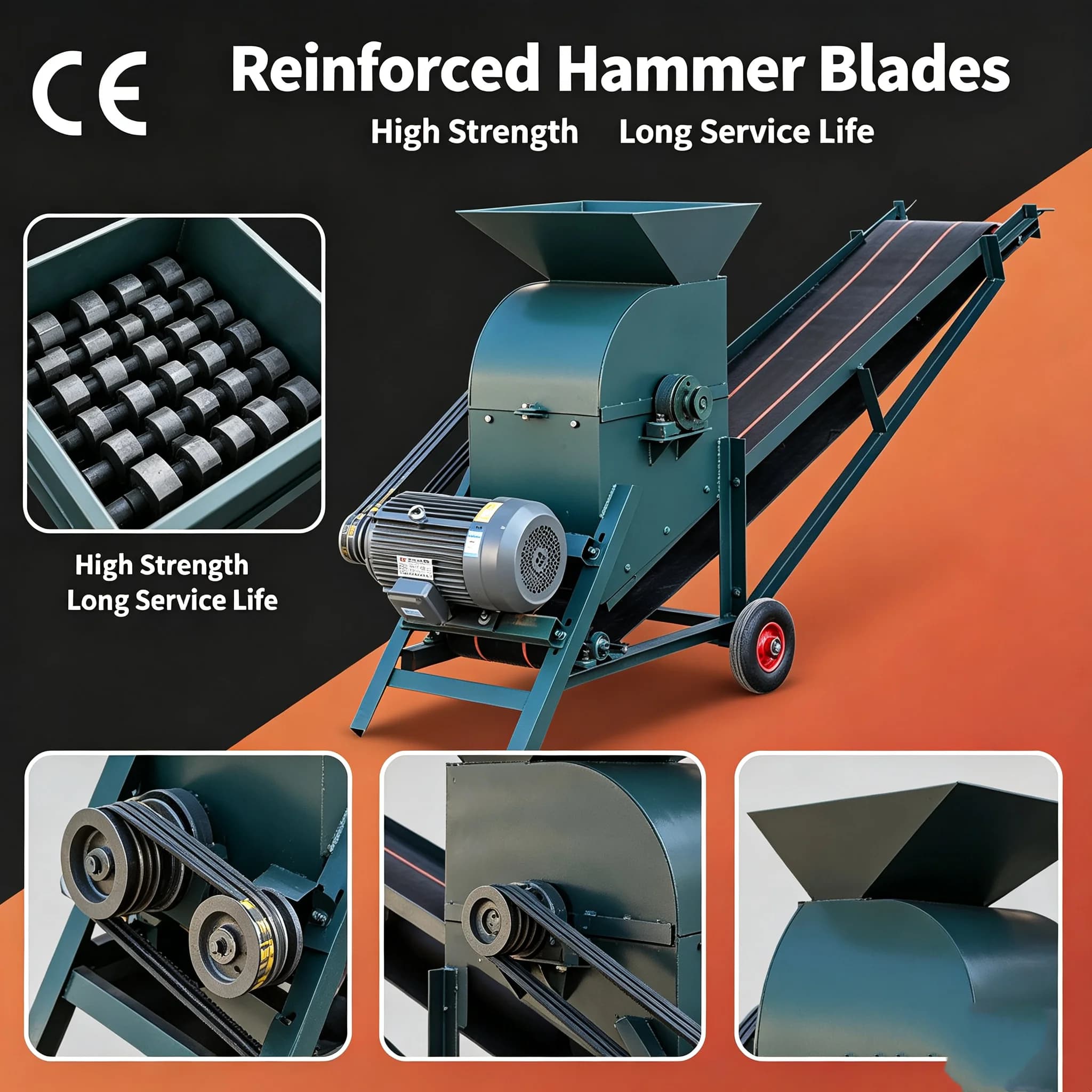 Mini Crusher Clay Construction Waste Seedbed Soil Crusher Machine