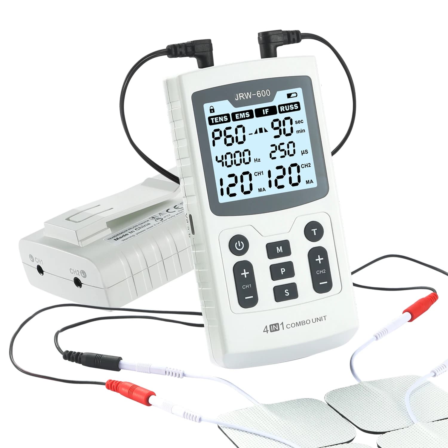 Medical Rehabilitation Equipment Combo 4 in 1 if RUSS TENS EMS Russia Interferential Current Digital Therapy Machine