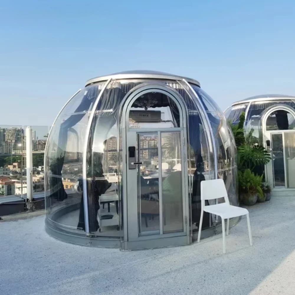 【Hot】Winter Geodesic Outdoor Computer Exhibition Dome Tent Camping Hotels and Resorts Prefabricated Houses