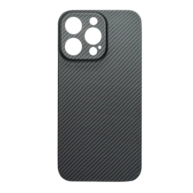 Magnetic Case for IPhone 15 Pro Max Ultrathin Real Carbon Fiber Aramid Anti-explosion Mobile Phone Protective Cover