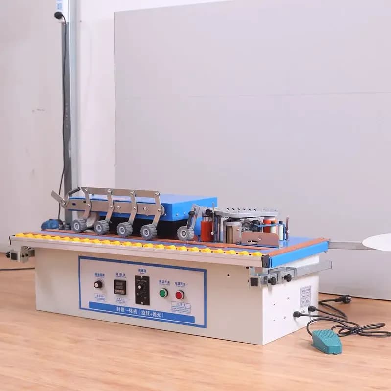 Woodworking Machinery High Performance Manual Edge Trimming Polishing Straight and Round Edge Banding Machine