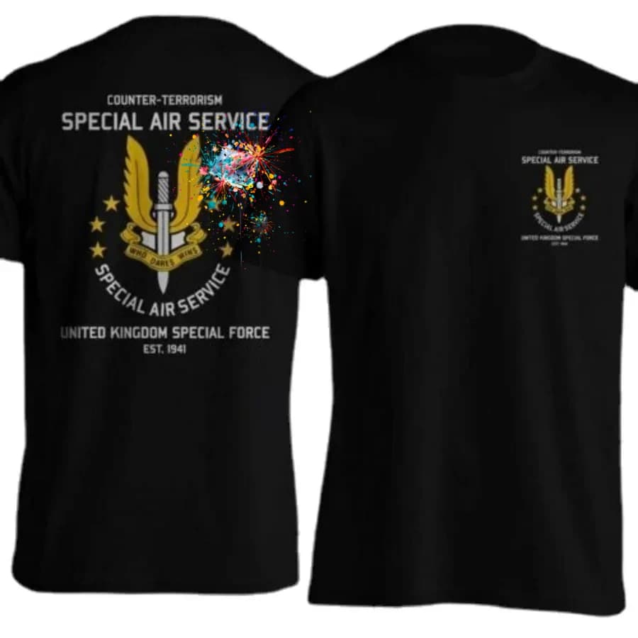 Counter Terrorism Special Air Service Royal British Army Special Forces Newest 2021 T Shirt Men Tops Cotton T Shirt