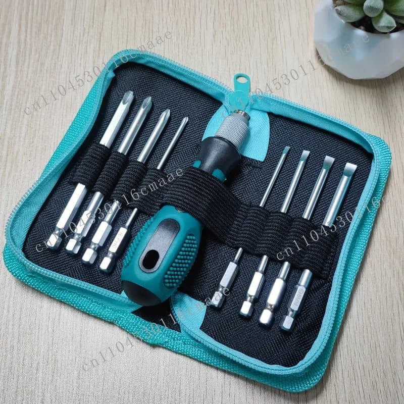 8-In-1 screwdriver set 8-piece set Manual replaceable batch head screwdriver Cross one-word screw batch set