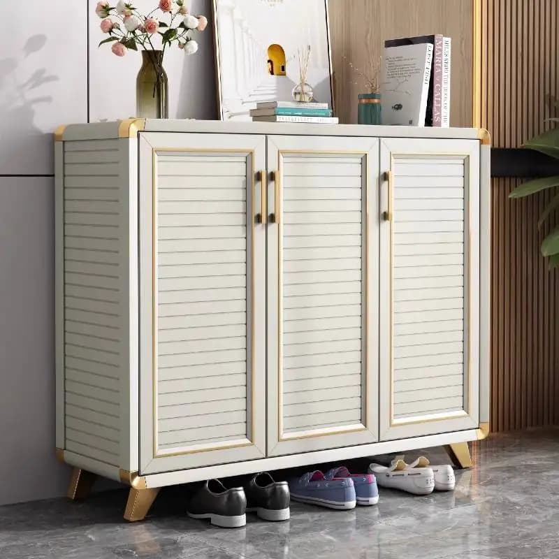 Waterproof Nordic Shoe Cabinet Wooden Cupboard Luxury Space Saving Shoe Rack Organizer Hallway Zapatero Tela Furniture Home