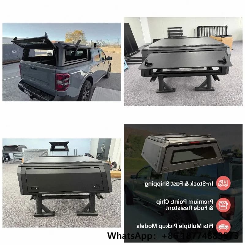 Pickup  Waterproof Hard Top Pickup Canopy 4.5FT Truck Bed Hard Canopy for Ford Maverick