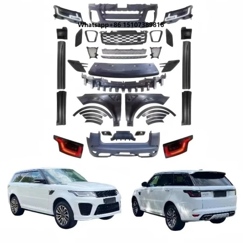 Sport L494 2014-2017 Year Upgrade 2020 SVR Model with Bumpers Grilles Fenders for Range Rover Sport 2014-2017 Year