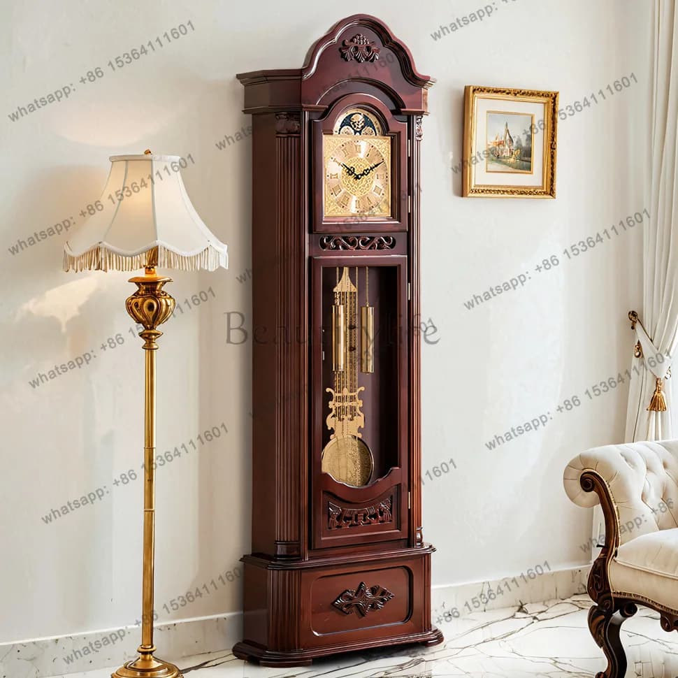 Helmler movement retro floor clock living room European pendulum clock surface ornament table clock
