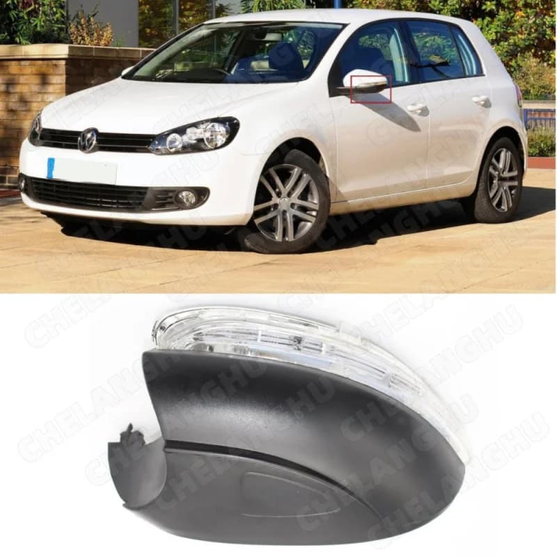 Left Side For VW Golf 6 A6 MK6 GTD R20 2009 2010 2011 2012 2013 Car-Stying Rear Mirror LED Turn Signal Indicator Light Lamp