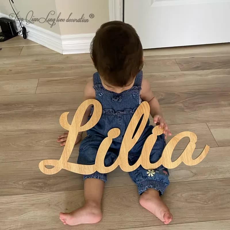 Custom Personalized Wooden Name Sign Nursery Decor Name Wall Decor