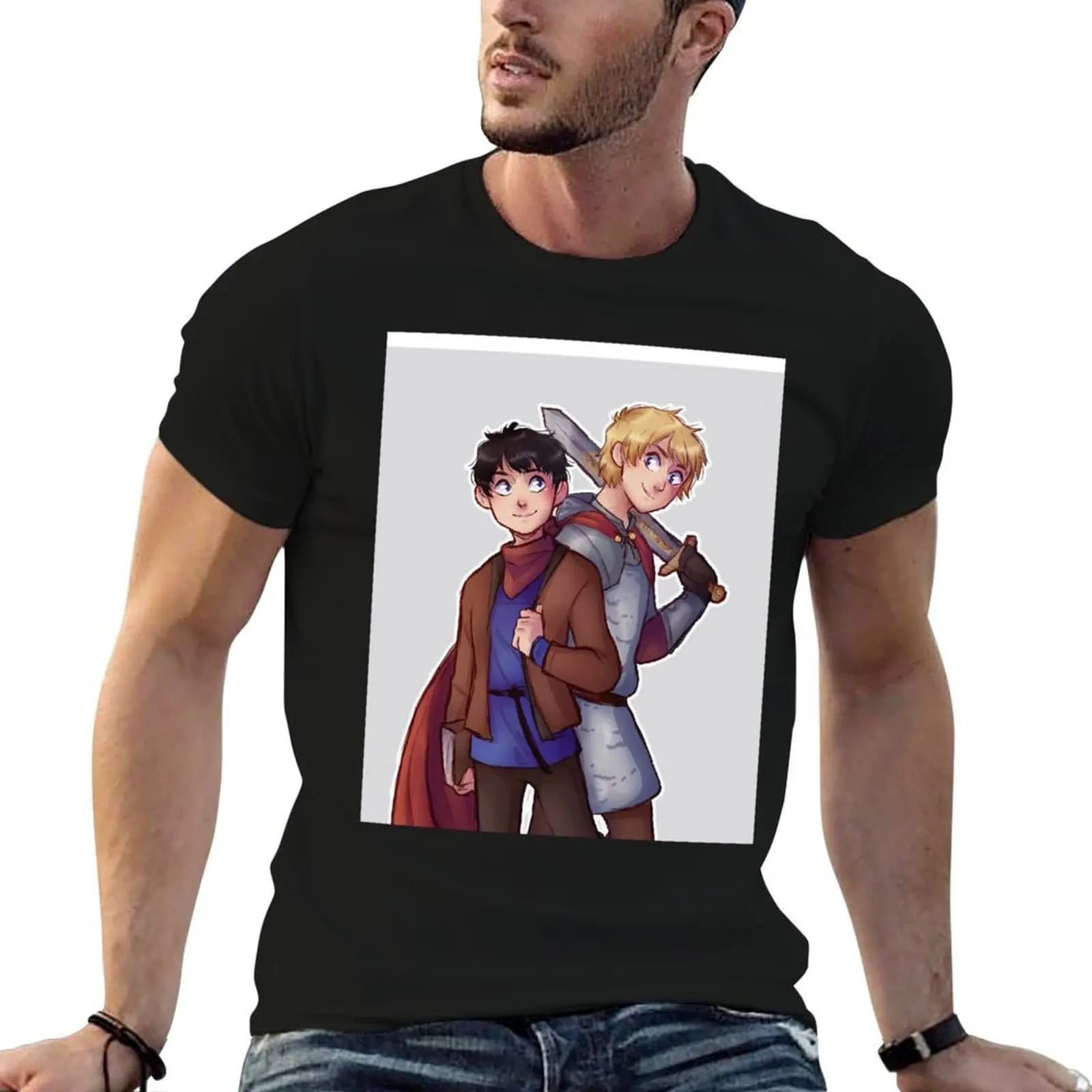Day Gift For Bbc Merlin Gifts For Movie Fan T-Shirt valentines boutique clothes graphic t shirts t shirt for men