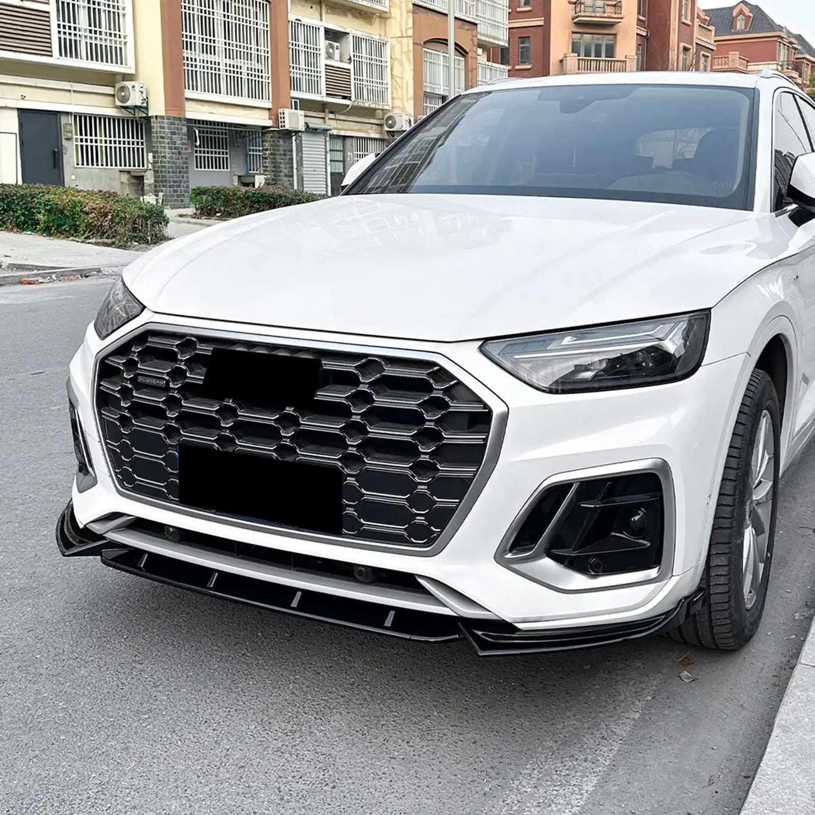 For Audi Q5 FY S Line 2021-2024 Car Front Bumper Lip Spoiler Splitter Body Kit Exterior Trim Cars Accessories