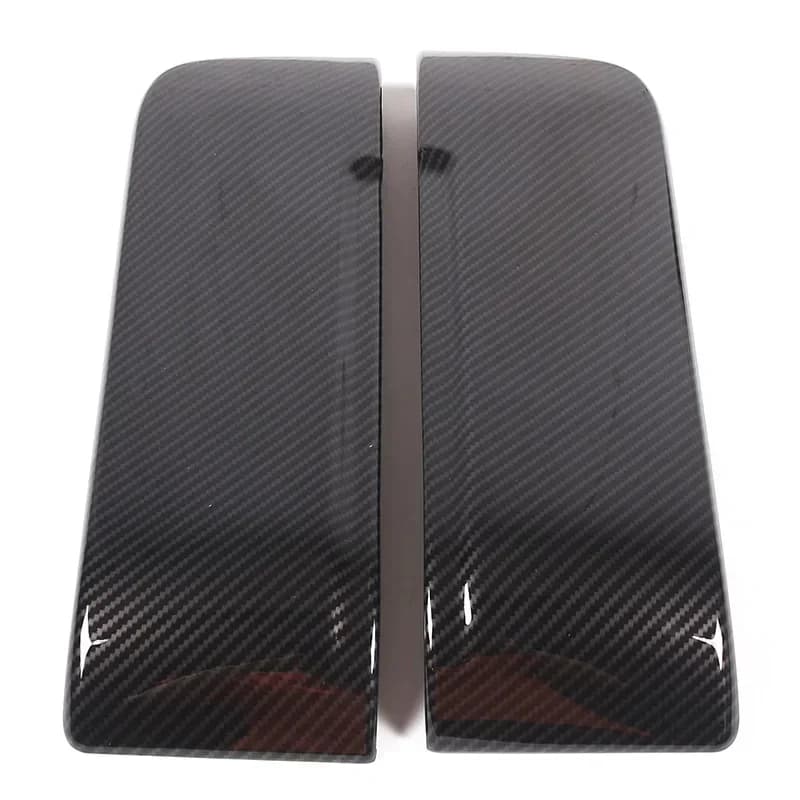 For Rivian R1T R1S 2022-25 ABS Carbon Fiber Car Center Control Armrest Box Protective Cover Decorative Interior Car Accessories
