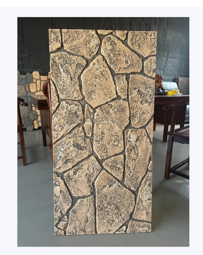 3d Decoration Pu Stone Wall Panel Artificial Cultural Stone ECO Material Anti-Crack for Commercial Projects Factory Price
