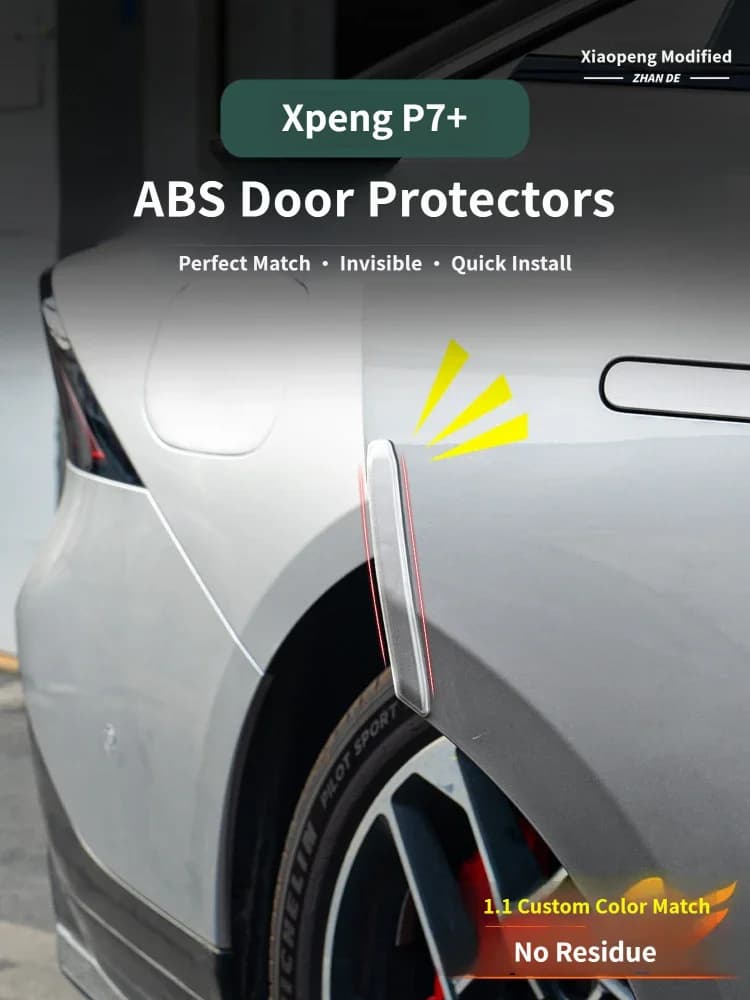 Car Exterior Accessories For XPENG P7+ 2026 2027 Car Door Side Anti-collision Strips ABS Door Edge Protective Sticker