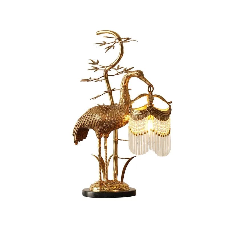 French all-copper table lamp, paraffin crane villa luxury atmosphere living room study bedroom bedside retro lighting