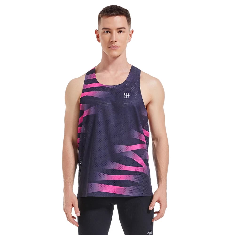 Seamless Lightweight Marathon Tank Top for Running Dry Fit Sleeveless Workout T-Shirt Fitness Singlet Male Running Shirt
