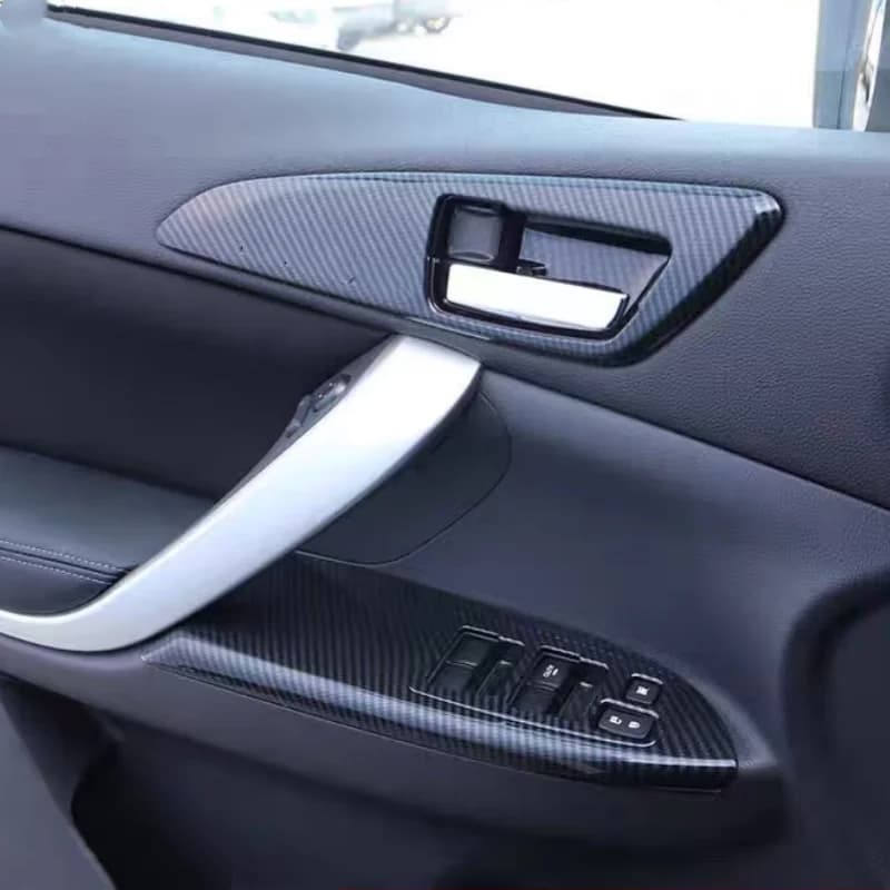 Car Door Window Glass Panel Armrest Lift Switch Button Trim Frame 4PCs LHD For Mitsubishi Eclipse Cross 2018 -2022