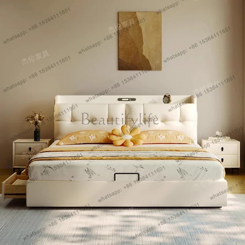FG Sleeping Design Massage Bed Bedroom Frame Baby Children Luxury Modern Girls Massage Bed Mobile Letto Matrimoniale Home Furnit