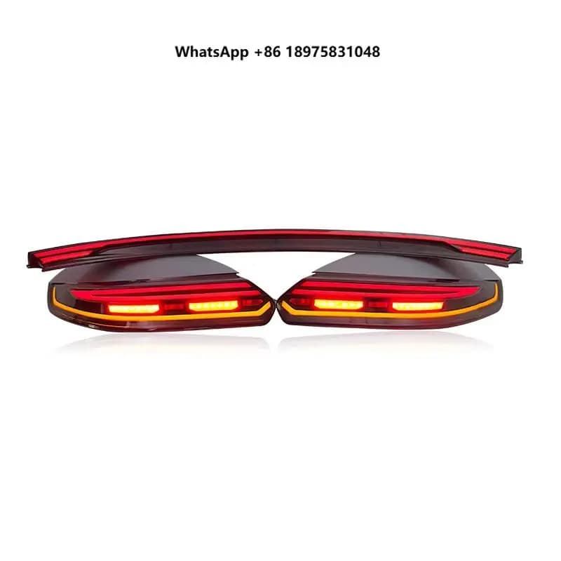 SJC Auto Car Taillight Upgrade to 2023 LED Tail Lights forPorsche Panamera 970 970.1 970.2 New Style Red Smoked Rear Lamp