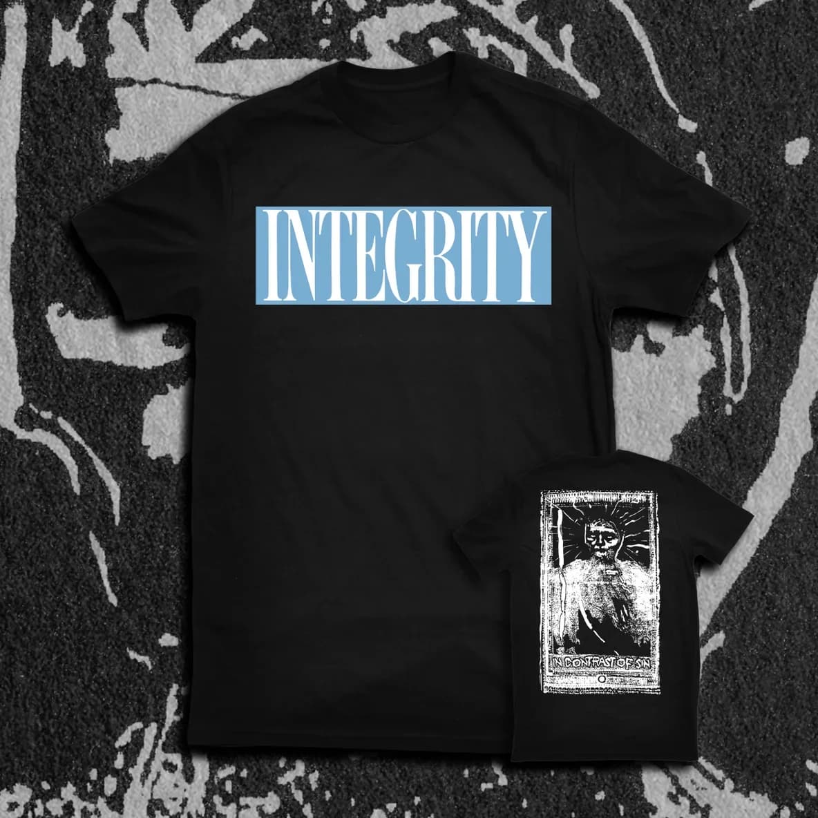 INTEGRITY "IN CONTRAST OF SIN" CAROLINA BLUE LOGO SHIRT