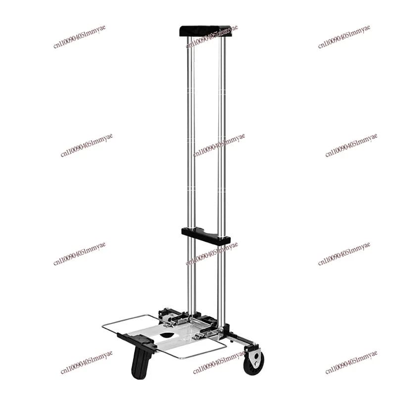 Foldable Portable Trolley Mini Shopping and Shopping Small  Household  Trailer Handling Luggage Trolley